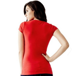 Dámské tričko Guess Leopard Logo červené triko