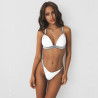 Dámské plavky - bílé bikiny s push-up košíčky
