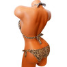 Dámské leopardí push up plavky bikiny