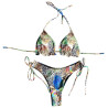 Dámské plavky - bikiny s exotickým tropickým vzorem
