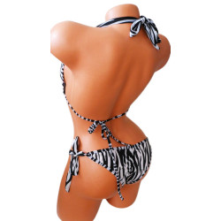 Dámské plavky - zebrované bikiny