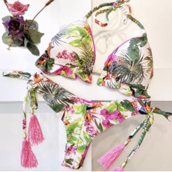 Dámské plavky - bikiny tropický vzor