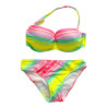 Dámské plavky - duhové bikiny PUSH UP