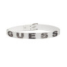 Pánský opasek Guess Metal Text opasek s písmeny bílý