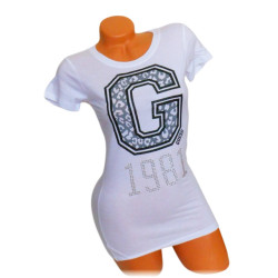 Dámské tričko Guess Collegiate Active bílé triko