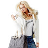 Dámské tričko Guess Rhinestone Logo triko s kamínky bílé