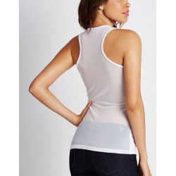 Dámské tílko Guess Asbury jeweled neck tank bílé