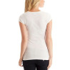 Dámské tričko Guess Cedar Logo bílé triko -sleva