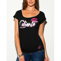 Dámské tričko G by Guess Caliente Kiss černé triko Calla