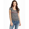 Dámské tričko Guess Gabriella šedé triko