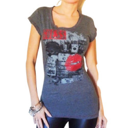 Dámské tričko Guess Paparazzi šedé triko