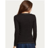 Dámské tričko G by Guess Camrose černé triko s dlouhým rukávem