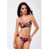 Dámské leopardí bikiny s květinami a push-up efektem | Lastyle.cz