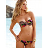 Dámské leopardí bikiny s květinami a push-up efektem | Lastyle.cz