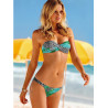 Luxusní push-up bikiny s leopardím a tropickým vzorem | Lastyle.cz