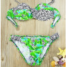 Luxusní push-up bikiny s leopardím a tropickým vzorem | Lastyle.cz