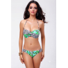 Luxusní push-up bikiny s leopardím a tropickým vzorem | Lastyle.cz
