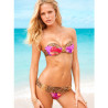 Luxusní push-up bikiny s leopardím vzorem a květy | Lastyle.cz