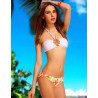 Bílé bikiny s květinami a broží | Sexy řasení | Lastyle.cz