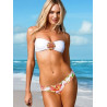 Bílé bikiny s květinami a broží | Sexy řasení | Lastyle.cz