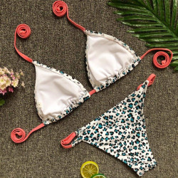 Luxusní leopardí bikiny s motivem plameňáka | Lastyle.cz