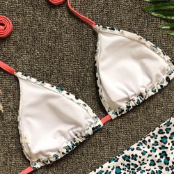 Luxusní leopardí bikiny s motivem plameňáka | Lastyle.cz