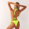 Luxusní neonově zelené bikiny se šperkovým zdobením | Lastyle.cz