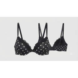 Luxusní push-up podprsenka Victoria's Secret 65-70A s puntíky | Lastyle.cz