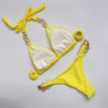 Luxusní dámské žluté bikiny se šperky a kamínky | Lastyle.cz