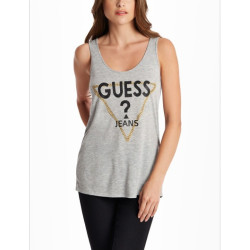 GUESS Shandy dámské tílko šedé | Originální nátělník GUESS