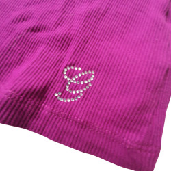 Fuchsiové dámské tílko G by Guess s kamínky
