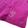 Fuchsiové dámské tílko G by Guess s kamínky