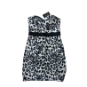 Luxusní dámské šaty Guess Nyanza Leopard černošedobílé | LA Style.cz