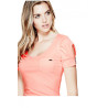 Dámské broskvové tričko Guess Adria Solid Top | E-shop