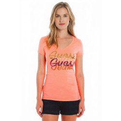 Dámské tričko Guess Paradise Peachy Neon 🍑 | Stylová móda