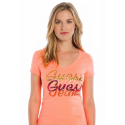 Dámské tričko Guess Paradise Peachy Neon 🍑 | Stylová móda