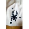 Dívčí bílá pletená čepice Spyder s kamínky a srdíčky. ✨ Elegantní zimní čepice z USA, nový stav z prodejny. Dovoz USA. ❄️