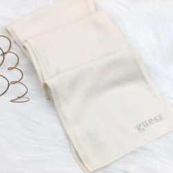 Luxusní smetanově bílá dámská šála Guess