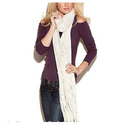 Luxusní smetanová dámská šála Guess lurex