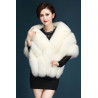kožešinové boa bílá šála na svatební společenské šaty