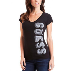 Dámské černé tričko Guess Tobi logo