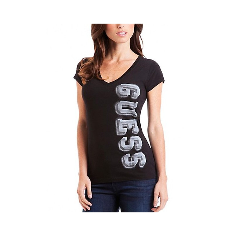 Dámské černé tričko Guess Tobi logo