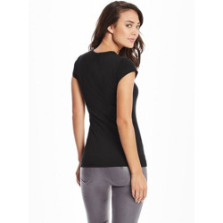 Dámské černé tričko Guess Wyatt Los Angeles